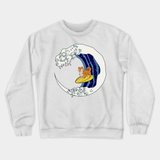 The Great Wave Surfin Shib Crewneck Sweatshirt